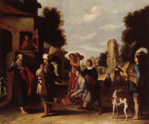 Lambert  Jacobsz The Prophet Elisha and Naaman France oil painting art